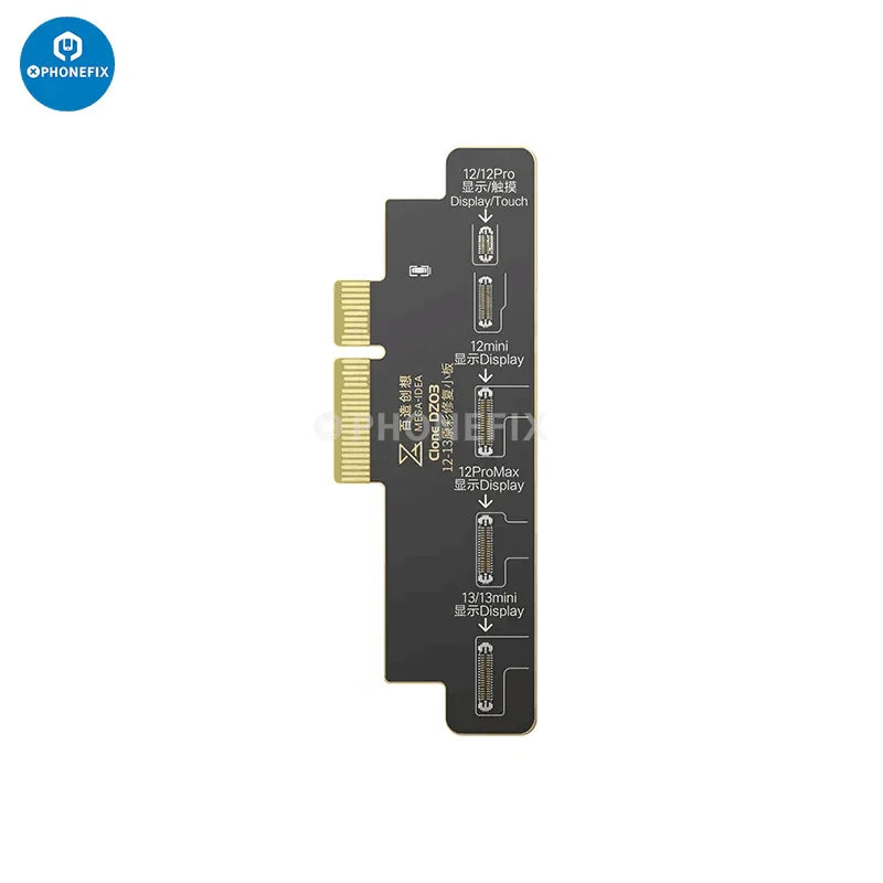 PHONEFIX Clone DZ03 Face ID test tool with dot matrix for iPhone X to Pro Max, used for repairing and testing Face ID components.
