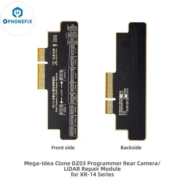 PhoneFix Clone DZ03 Dot Matrix Repair Instrument for iPhone X-15 Pro Max Face ID test tool with dot matrix display.