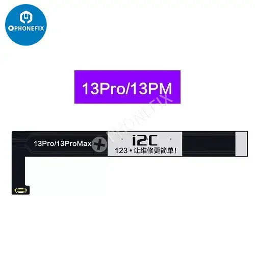 Câble de test de batterie PhoneFix I2C pour iPhone 5SE à 13 Pro Max, utilisé comme outil de test Face ID pour la réparation d'iPhone.
