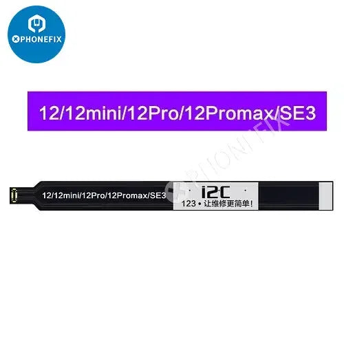 Câble guide de test de batterie I2C pour iPhone 5SE à 13 Pro Max, outil de test Face ID PHONEFIX, utilisé pour les tests et diagnostics de batterie.