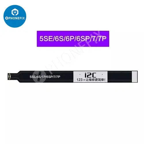 Câble guide de test de batterie I2C pour les modèles d'iPhone 5SE à 13 Pro Max, utilisé comme outil de test Face ID par PHONEFIX.