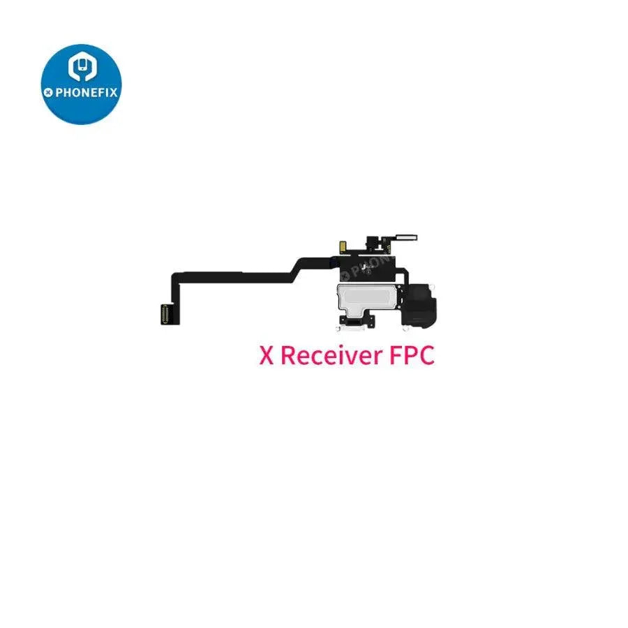 PHONEFIX JC Receiver FPC Flex Repair tool for iPhone X to Pro Max Face ID and True Tone testing, used for FPC flex cable repairs.