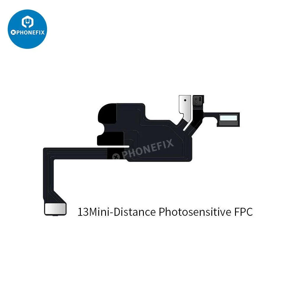 PHONEFIX JC Receiver FPC Flex repair tool for iPhone X to Pro Max Face ID and True Tone display testing, showing the flexible FPC component.