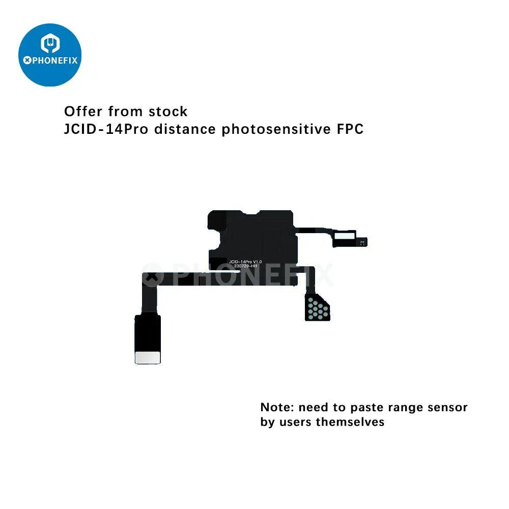 PhoneFix JC Receiver FPC Flex Repair tool for iPhone X to Pro Max Face ID and True Tone testing, used for device repair.