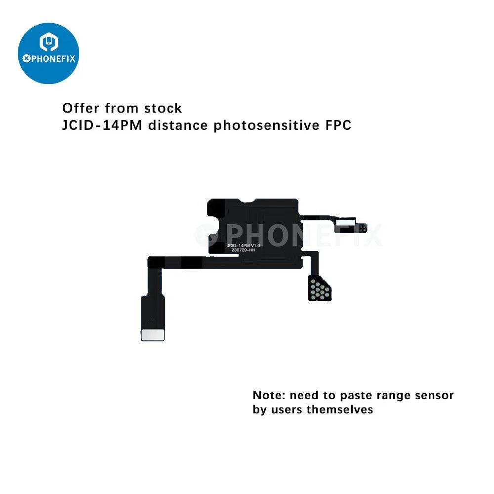 PHONEFIX JC Receiver FPC Flex Repair tool for iPhone X to Pro Max Face ID and True Tone testing, flexible FPC connector component.