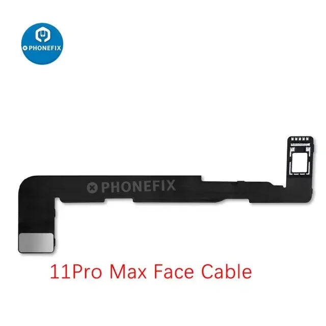 PHONEFIX Luban iFace Pro Dot Matrix IC Flex Cable for iPhone X to 13 Pro Max Face ID test and repair, with detailed circuitry visible.