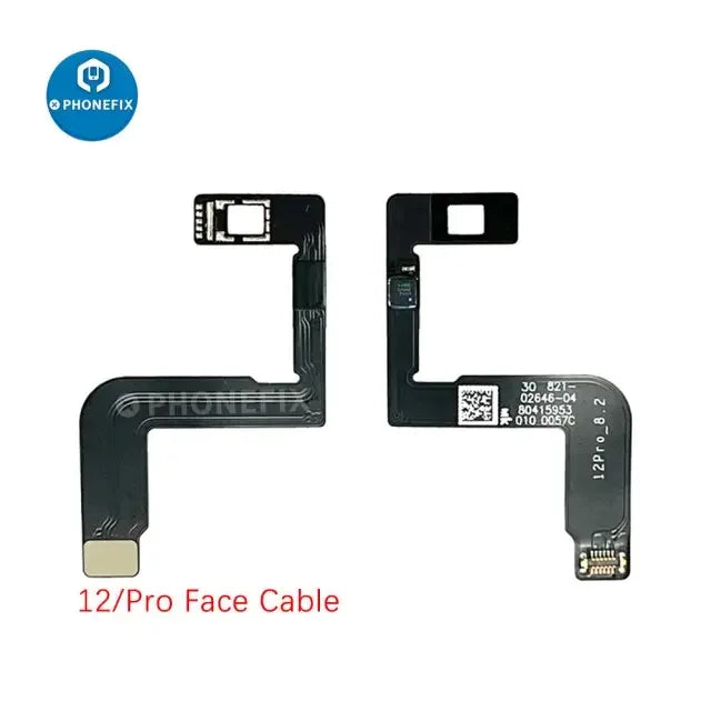 PHONEFIX Luban iFace Pro Dot Matrix IC Flex Cable for iPhone X-13 Pro Max Face ID test and repair, with detailed connectors visible.