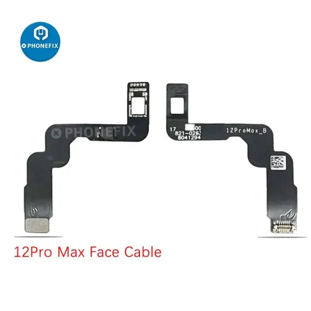 PHONEFIX Luban iFace Pro Dot Matrix IC Flex Cable for iPhone X to 13 Pro Max Face ID test and repair, shown on white background.