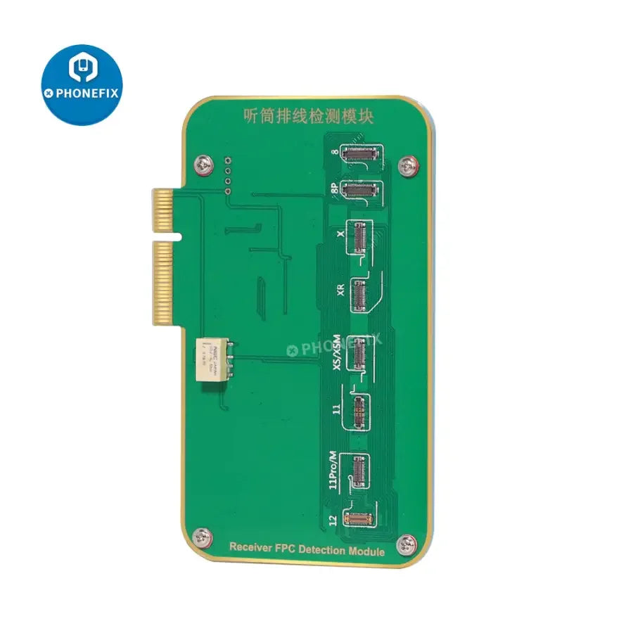 JC Pro1000S receiver FPC detection module for iPhone 8-12 Pro Max, used as a Face ID test tool by PHONEFIX.