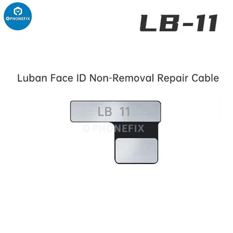 PHONEFIX Luban Face ID test tool with battery receiver and camera repair FPC for iPhone Face ID component testing.