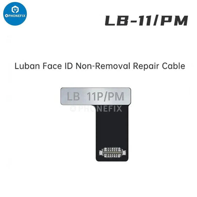 PHONEFIX Luban Face ID test tool for iPhone, includes battery receiver camera FPC for Face ID repairs.