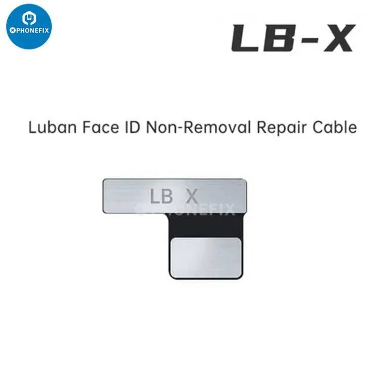 PHONEFIX Luban Face ID test tool for iPhone, includes battery receiver and camera repair FPC for Face ID troubleshooting.