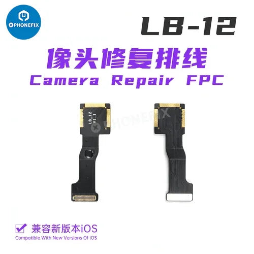 PhoneFix Luban Face ID test tool for iPhone, battery receiver and camera repair FPC, used for Face ID calibration and testing.