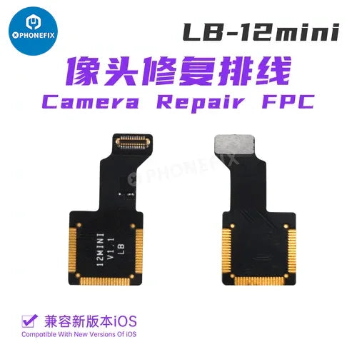 PhoneFix Luban Face ID test tool for iPhone, includes battery receiver and camera FPC for Face ID repair.