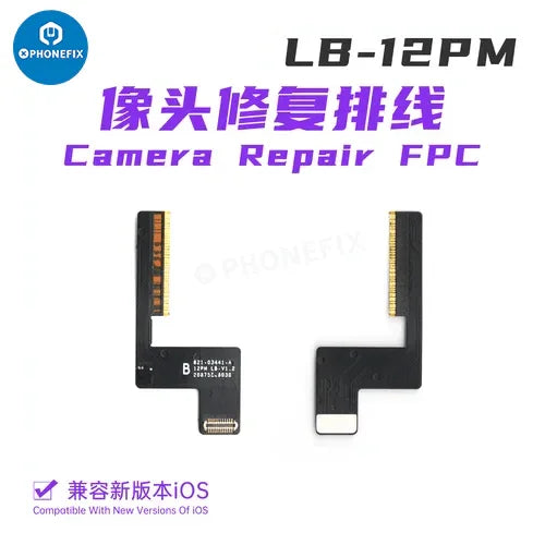 PhoneFix Luban Face ID test tool for iPhone, includes battery receiver camera FPC for Face ID and repair testing.