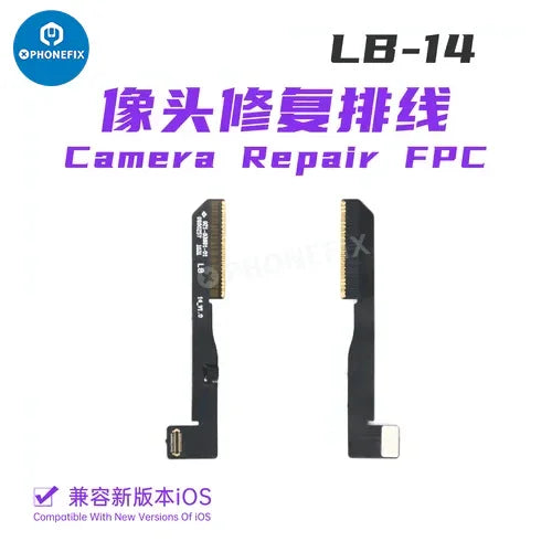 PHONEFIX Luban Face ID test tool with battery receiver and camera FPC for iPhone repair, used for Face ID calibration.