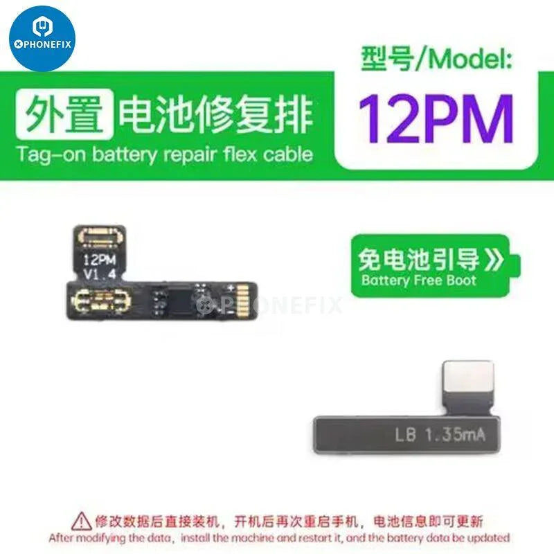 PhoneFix Luban Face ID test tool with battery receiver and FPC connector for iPhone Face ID camera repair.