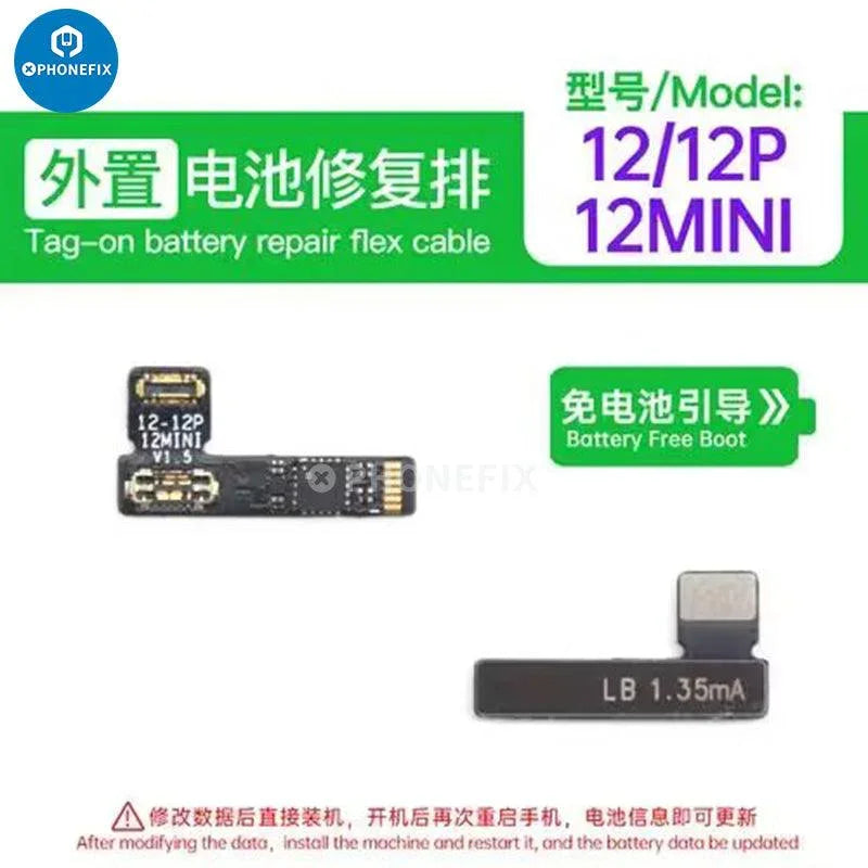 PhoneFix Luban Face ID test tool for iPhone, includes battery, receiver, camera FPC for Face ID repair and testing.