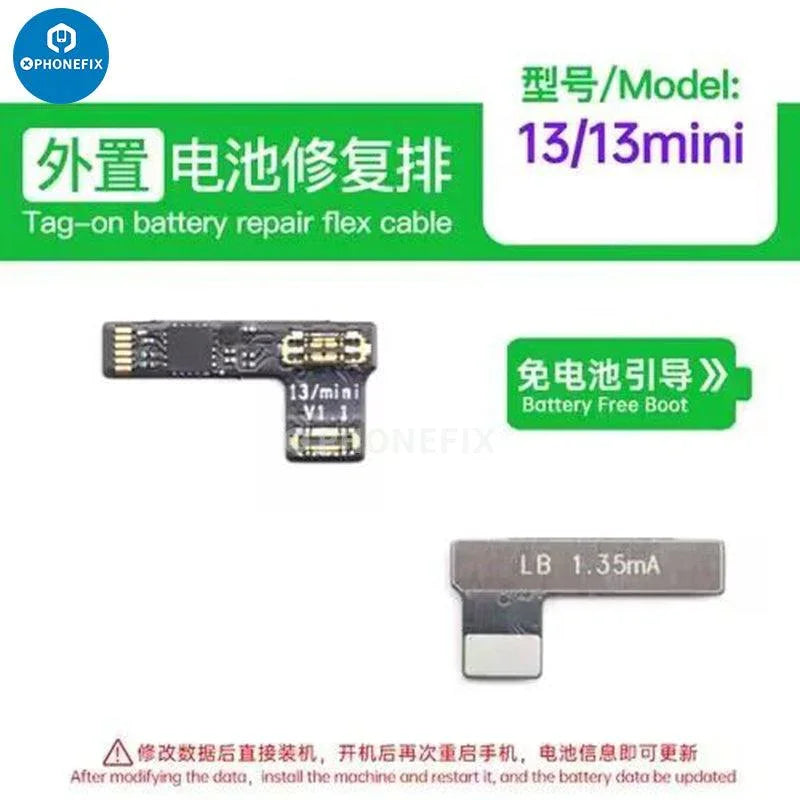 PhoneFix Luban Face ID test tool for iPhone, battery receiver and camera repair FPC, used for Face ID diagnostics and repairs.
