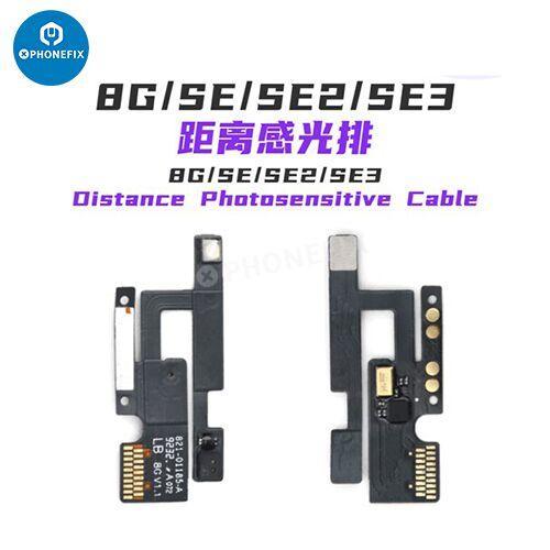 PHONEFIX Luban Face ID test tool for iPhone, used for battery receiver and camera repair, with FPC connector visible.