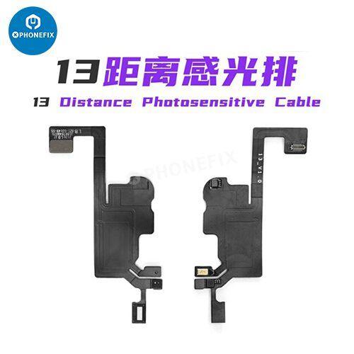 PhoneFix Luban Face ID test tool with battery receiver and camera FPC for iPhone face recognition repair.