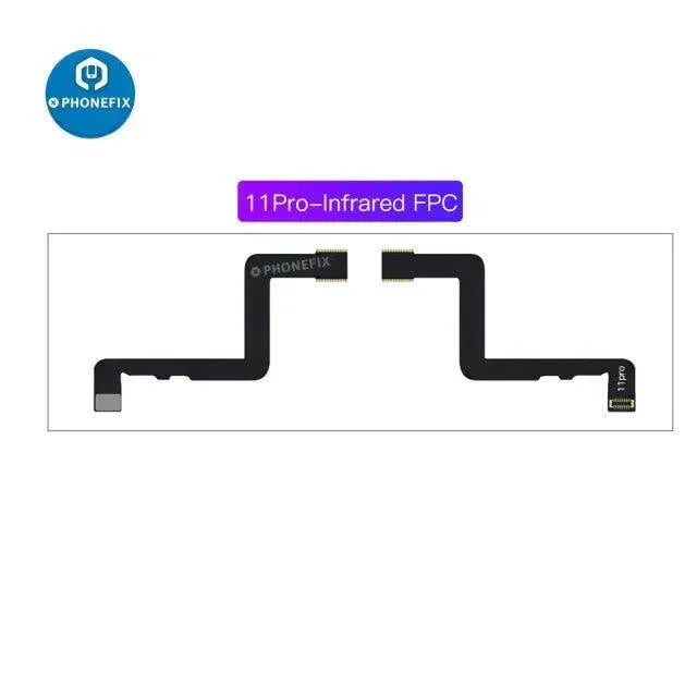 PHONEFIX i2C Infrared FPC Face ID Flex Cable for iPhone X to 11 Pro Max, test tool for Face ID repair and diagnostics.