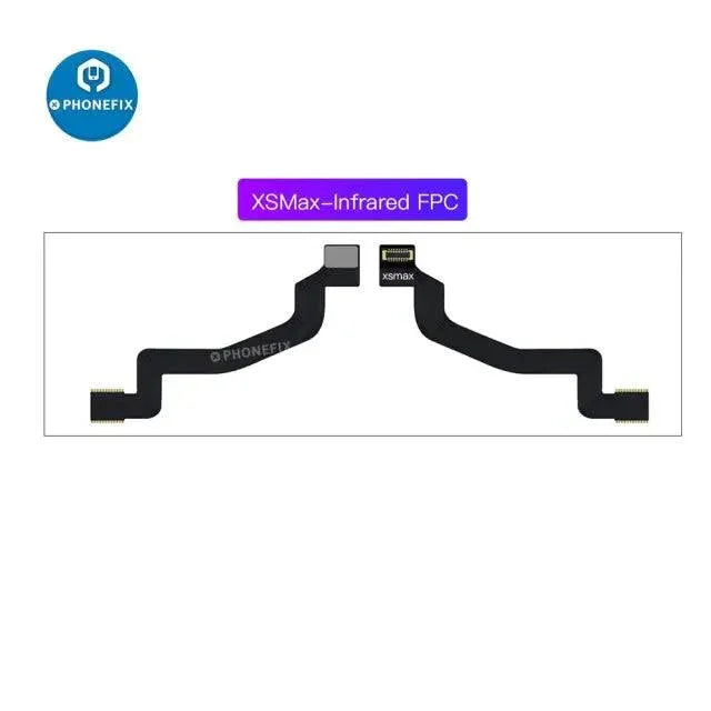 PHONEFIX i2C Infrared FPC Face ID Flex Cable for iPhone X to 11 Pro Max repair, used as a Face ID test tool.