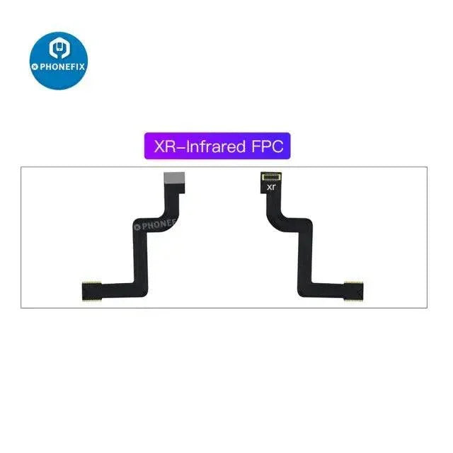 PHONEFIX i2C Infrared FPC Face ID flex cable for iPhone X-11 Pro Max, used as a Face ID test tool for repairs.