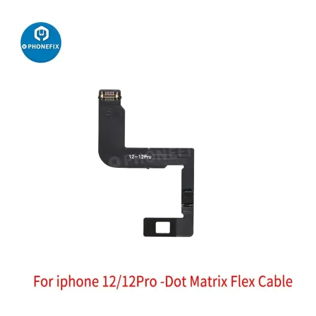 JC Dot Matrix Cable for iPhone X Face ID repair, PHONEFIX brand, test tool flex cable with dot matrix design for Face ID testing.