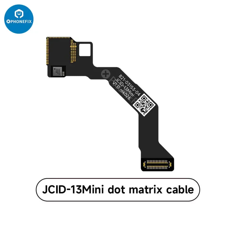 JC Dot Matrix Cable for iPhone X Face ID repair flex cable, used as a Face ID test tool by PHONEFIX.