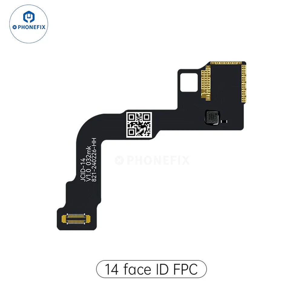 PHONEFIX JC Dot Matrix Face ID test tool cable for iPhone X, used for Face ID repair and testing.