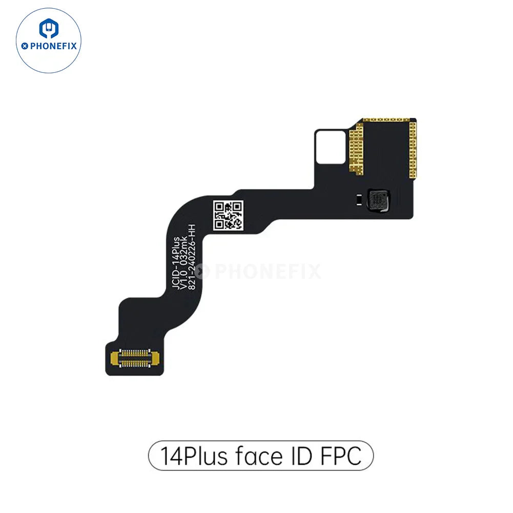 JC Dot Matrix Cable for iPhone X Face ID repair, PHONEFIX brand, flexible test tool with connector for Face ID module testing.