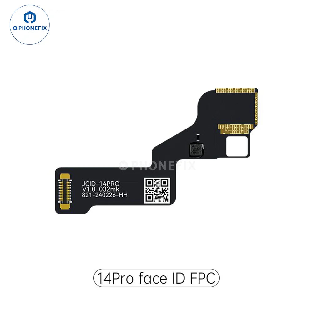 PhoneFix JC Dot Matrix cable for iPhone X Face ID repair flex cable, face ID test tool with detailed connectors and flexible design.
