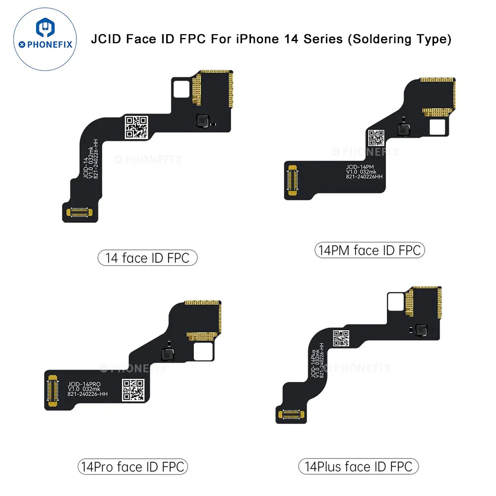 JC Dot Matrix Cable for iPhone X Face ID repair flex cable, used as a Face ID test tool, by PHONEFIX.