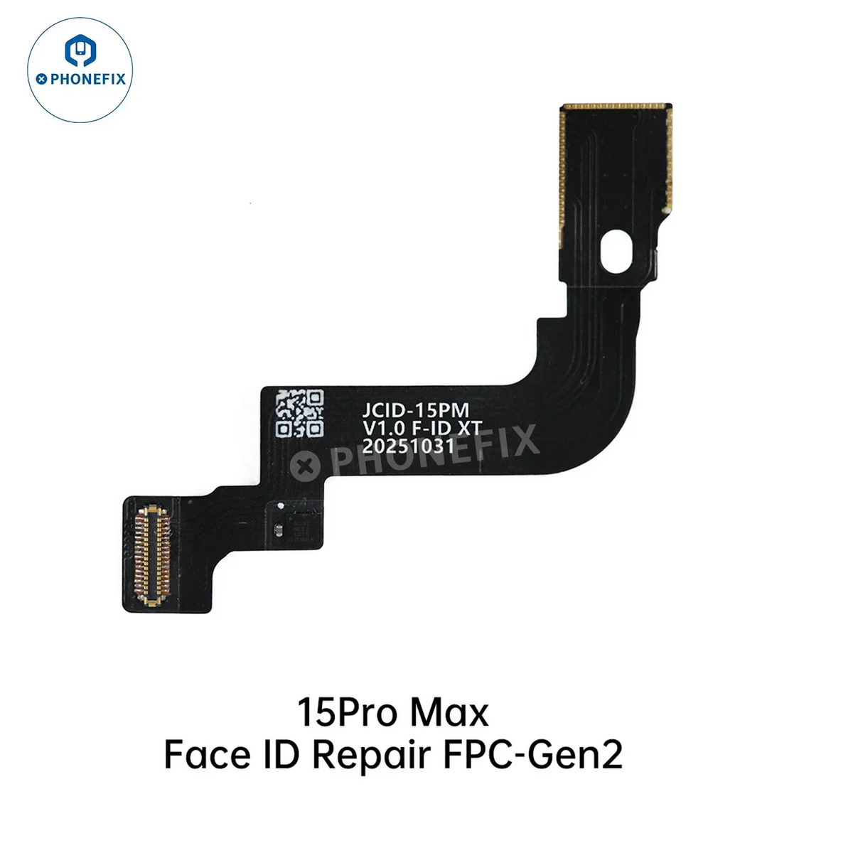 Phonefix JC Dot Matrix Face ID test tool flex cable for iPhone X-16PM, used for Face ID repair and diagnostics.