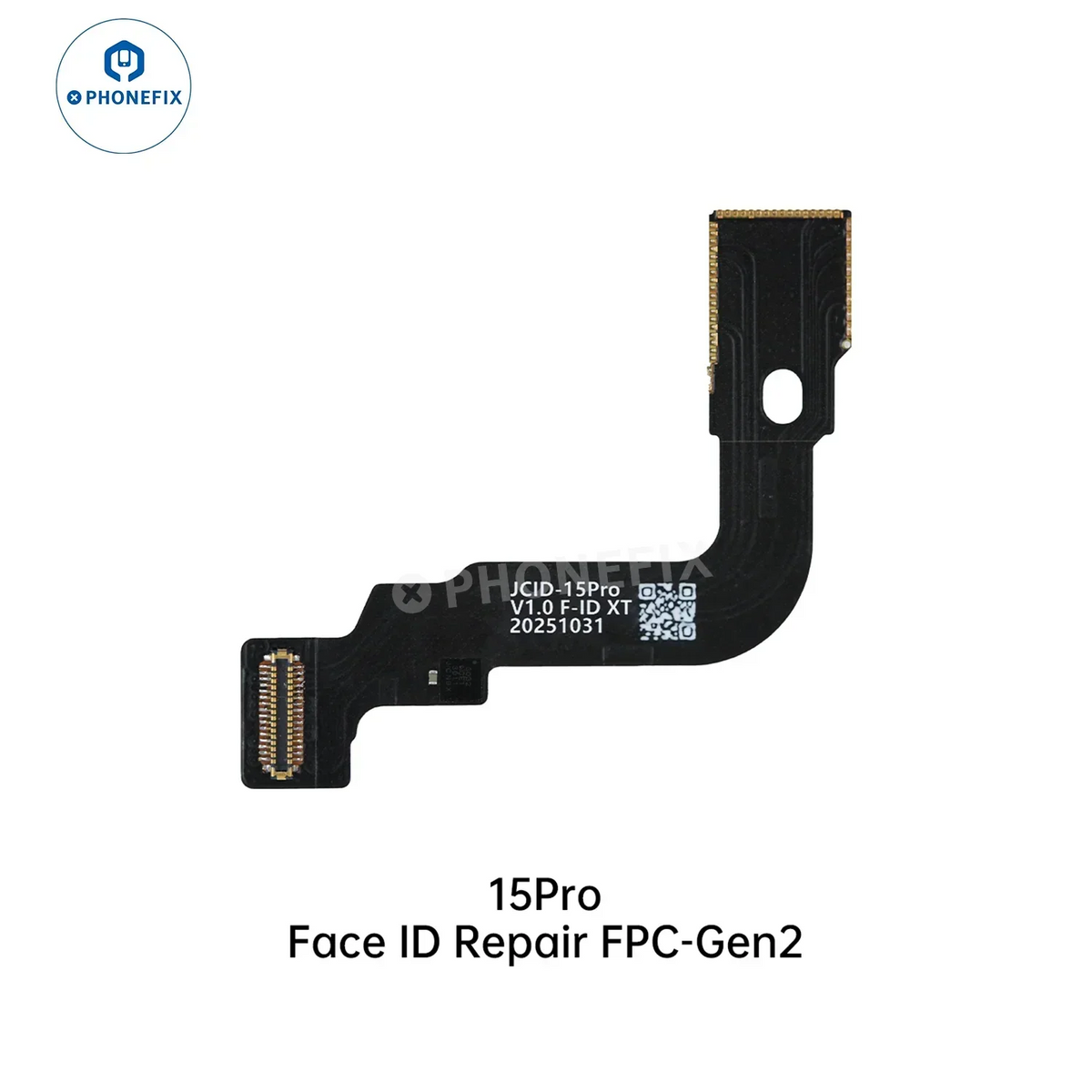 PhoneFix JC Dot Matrix Cable for iPhone X Face ID repair flex cable, used as a Face ID test tool for iPhone X devices.