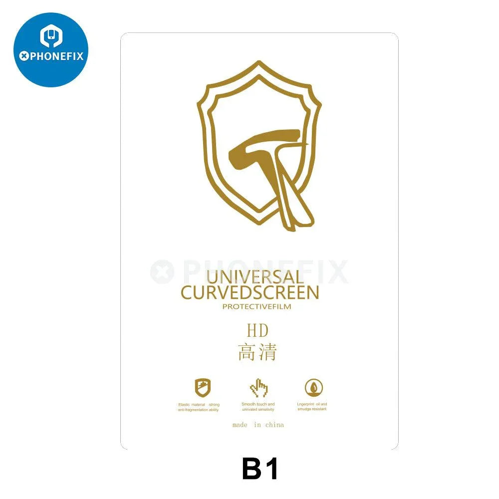 Hydrogel film screen protector for phone and tablet, designed for universal cutting machines by PHONEFIX.
