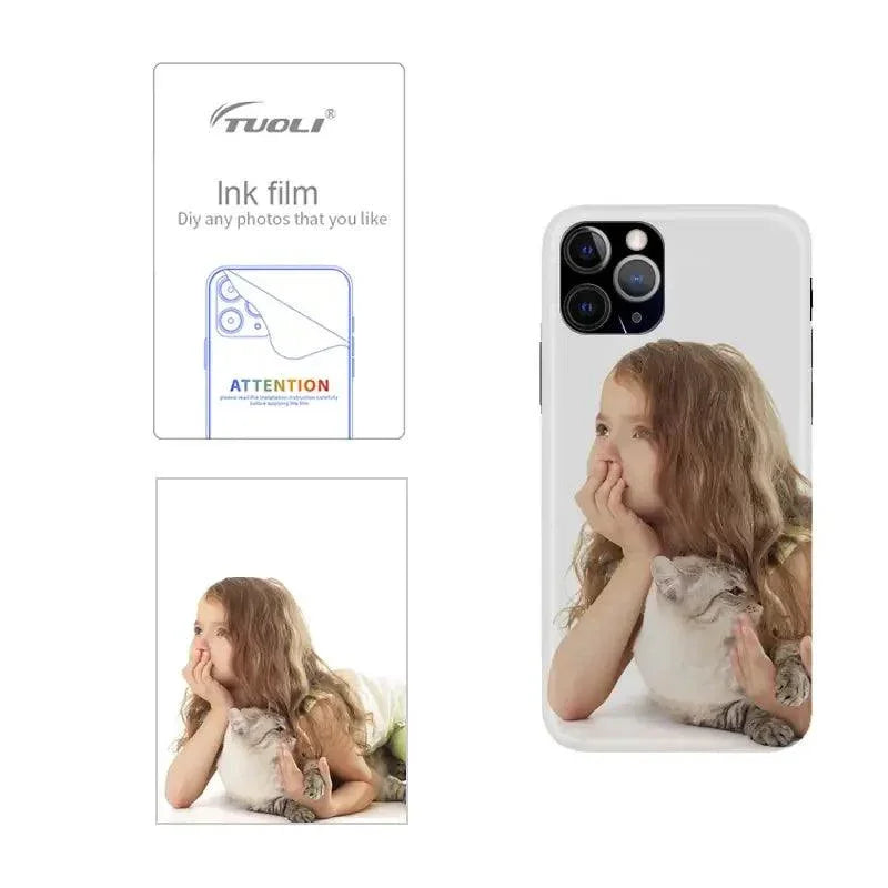 PhoneFIX HD hydraulic film cutting machine for Tuoli TL-168, used to cut phone screen protector film with precision.
