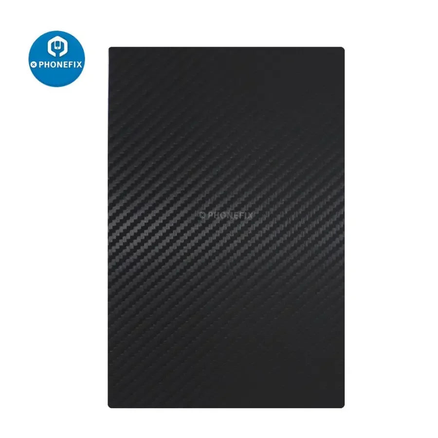 FX-866 PhoneFix smart film cutting machine for phone and tablet screen protectors, showing precision cutting process on a device.