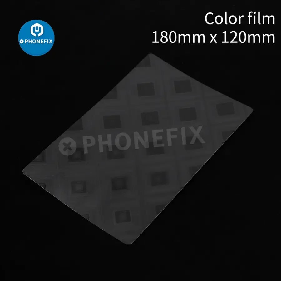 Golden embossed color film back cover protector sticker for cutting machine, designed for PhoneFix film cutting machines.