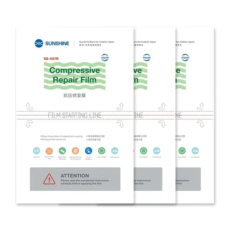 Flexible hydrogel repair film for cutter machines, designed for compressive repairs, by PHONEFIX.