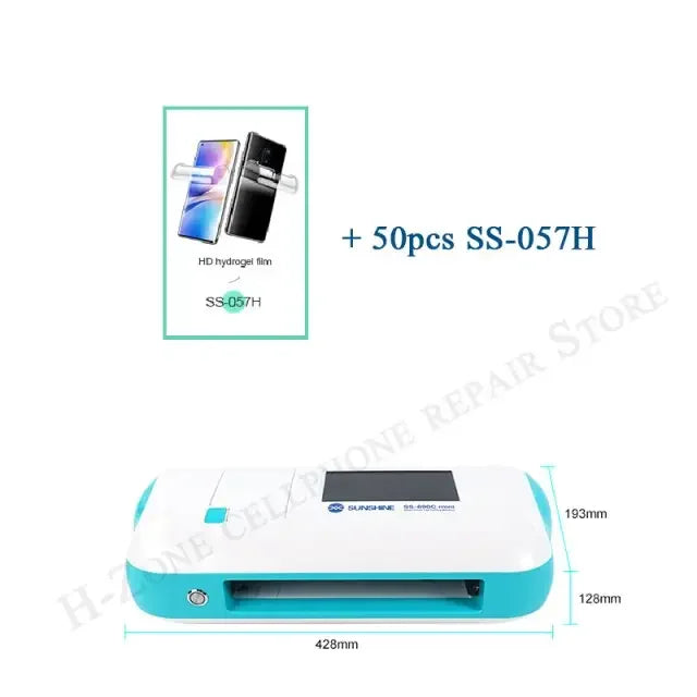 PhoneFIX SS-890C multifunction film cutting machine for front and rear films, compact and intelligent for precise cuts.
