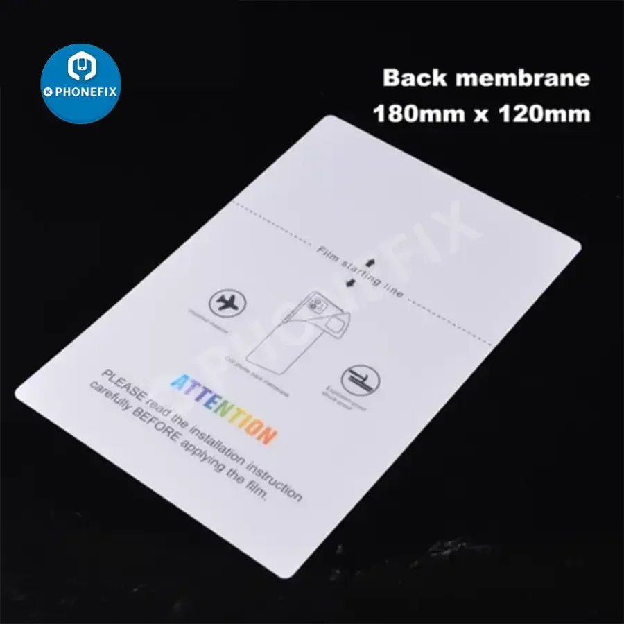 Film hydrogel flexible pour protection d'écran de téléphone, conçu pour les machines de découpe, par PHONEFIX, idéal pour une protection d'écran précise.