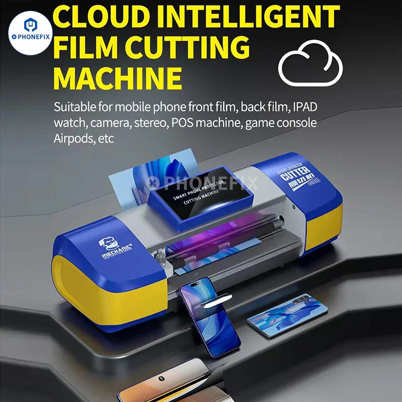 Phonefix Mechanic Unlimited Film Cutting Machine supporting 16-inch screens, designed for precise film cutting tasks.