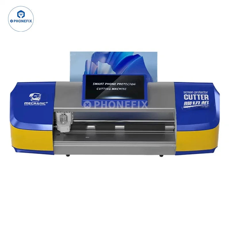 PhoneFix Mechanic Unlimited Film Cutting Machine supporting 16-inch screens, designed for precise film trimming and cutting.