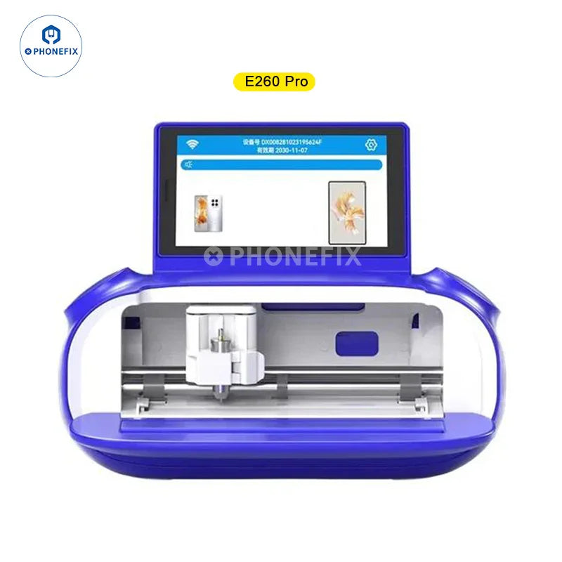 PhoneFix Mechanic Unlimited Film Cutting Machine supporting 16-inch screens for precise film trimming.
