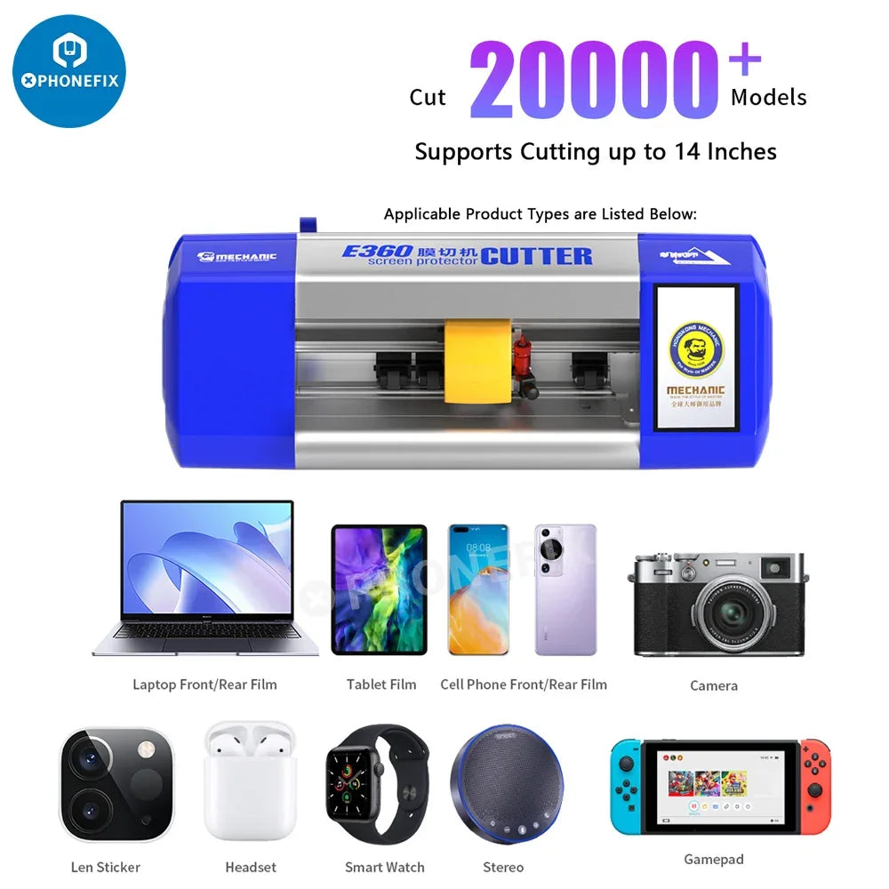 PhoneFix Mechanic Unlimited Film Cutting Machine for 16-inch screens, professional device for precise film trimming.