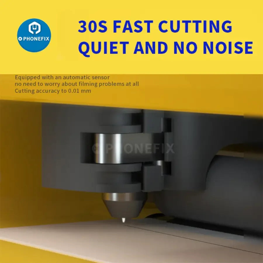PhoneFix MECHANIC M860 film cutting machine for precise cutting of phone, iPad, and watch screens.