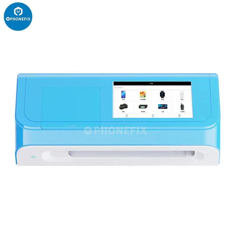 PhoneFix E210 film cutting machine for screen protectors, compact device with adjustable blade for precise cutting.