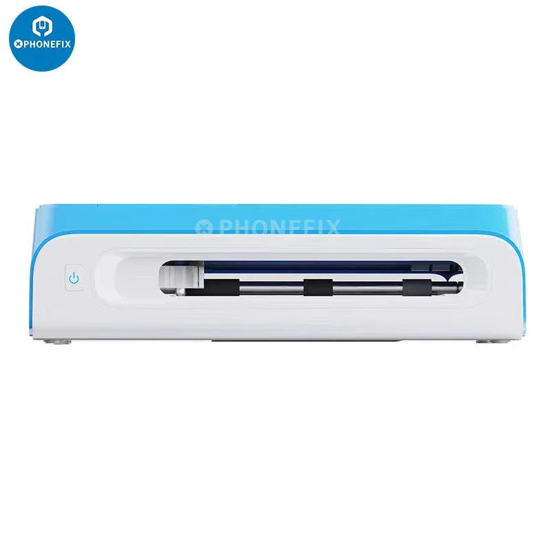 PhoneFix E210 film cutting machine for screen protectors, compact device used to cut and customize protective films.